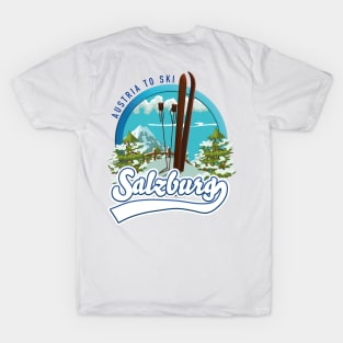 Salzburg Austria to ski T-Shirt